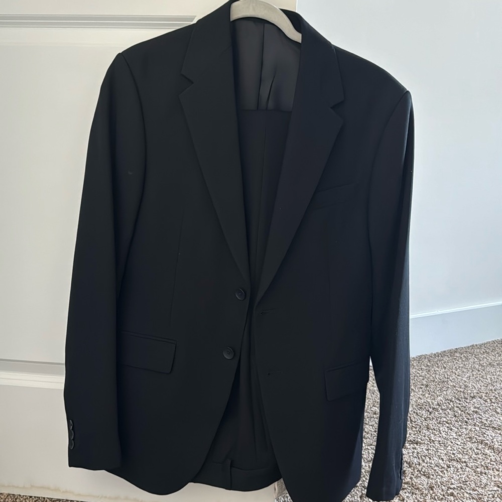 Zara slim fit Black Suit Size 36
